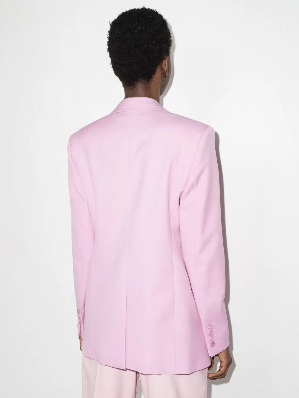 Stella Mccartney Single-breasted Tailored Blazer In Rosa