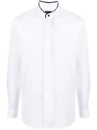 Giorgio Armani mandarin-collar long 