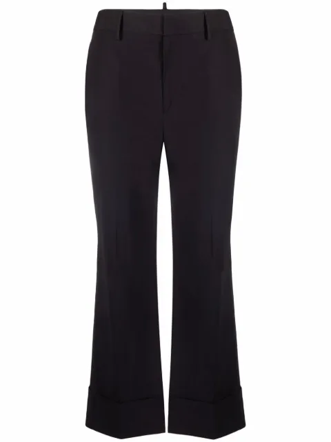 DSQUARED2 cropped turned-up trousers
