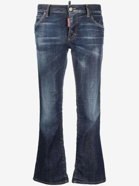 DSQUARED2 jeans capri con efecto descolorido
