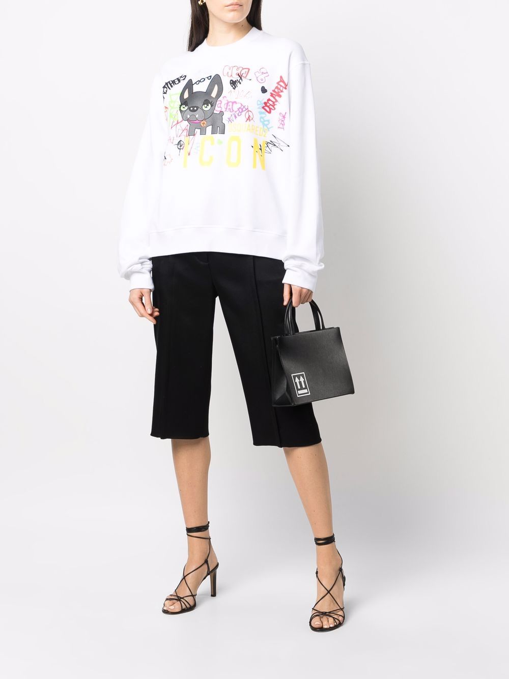 DSQUARED2 Trui met graffiti-print - Wit