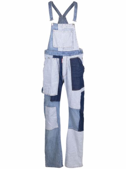 Dsquared2 Jeans-Latzhose im Patchwork-Look