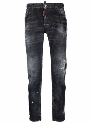 Dsquared2 mid-rise Distressed straight-leg Jeans - Farfetch