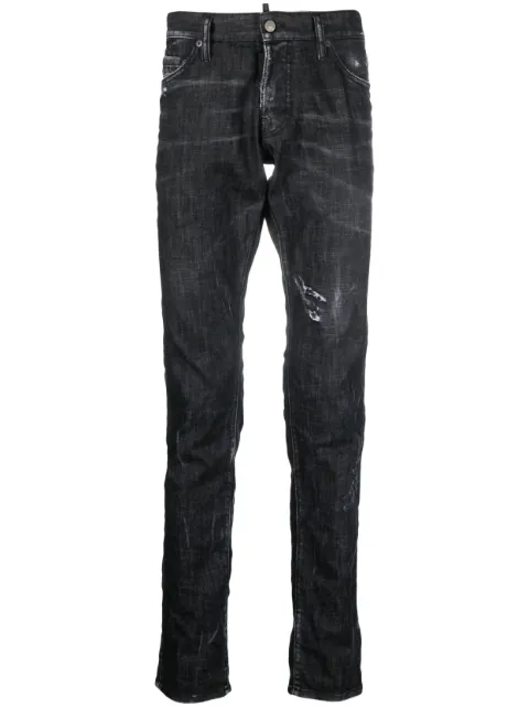 DSQUARED2 distressed straight-leg jeans