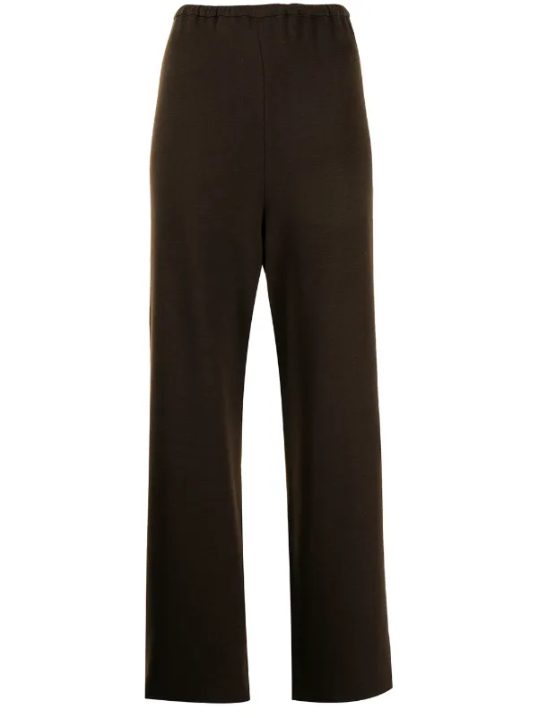 16Arlington Mandrake Wide-leg Wool Trousers in Brown