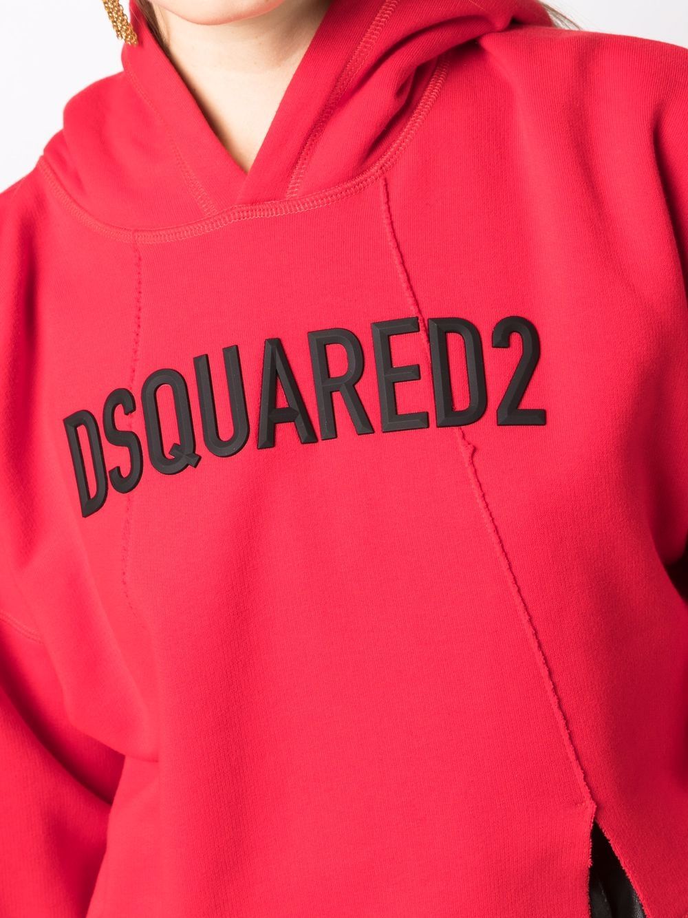 фото Dsquared2 укороченное худи с логотипом