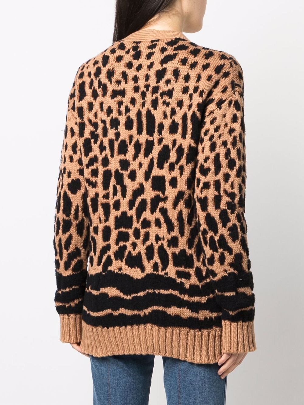 DSQUARED2 leopard-knit cardigan Women