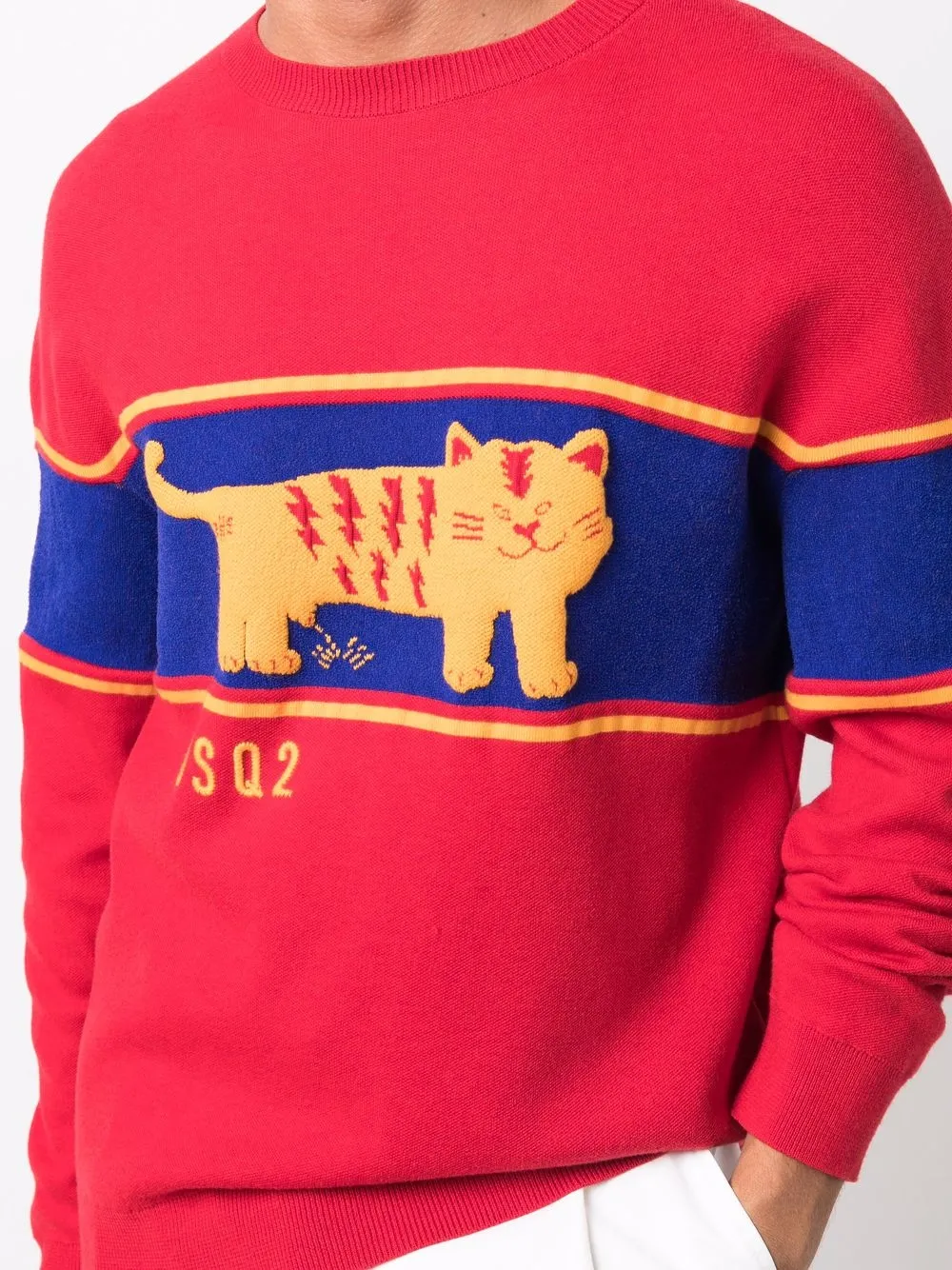 Dsquared2 Cat Print Jumper Farfetch