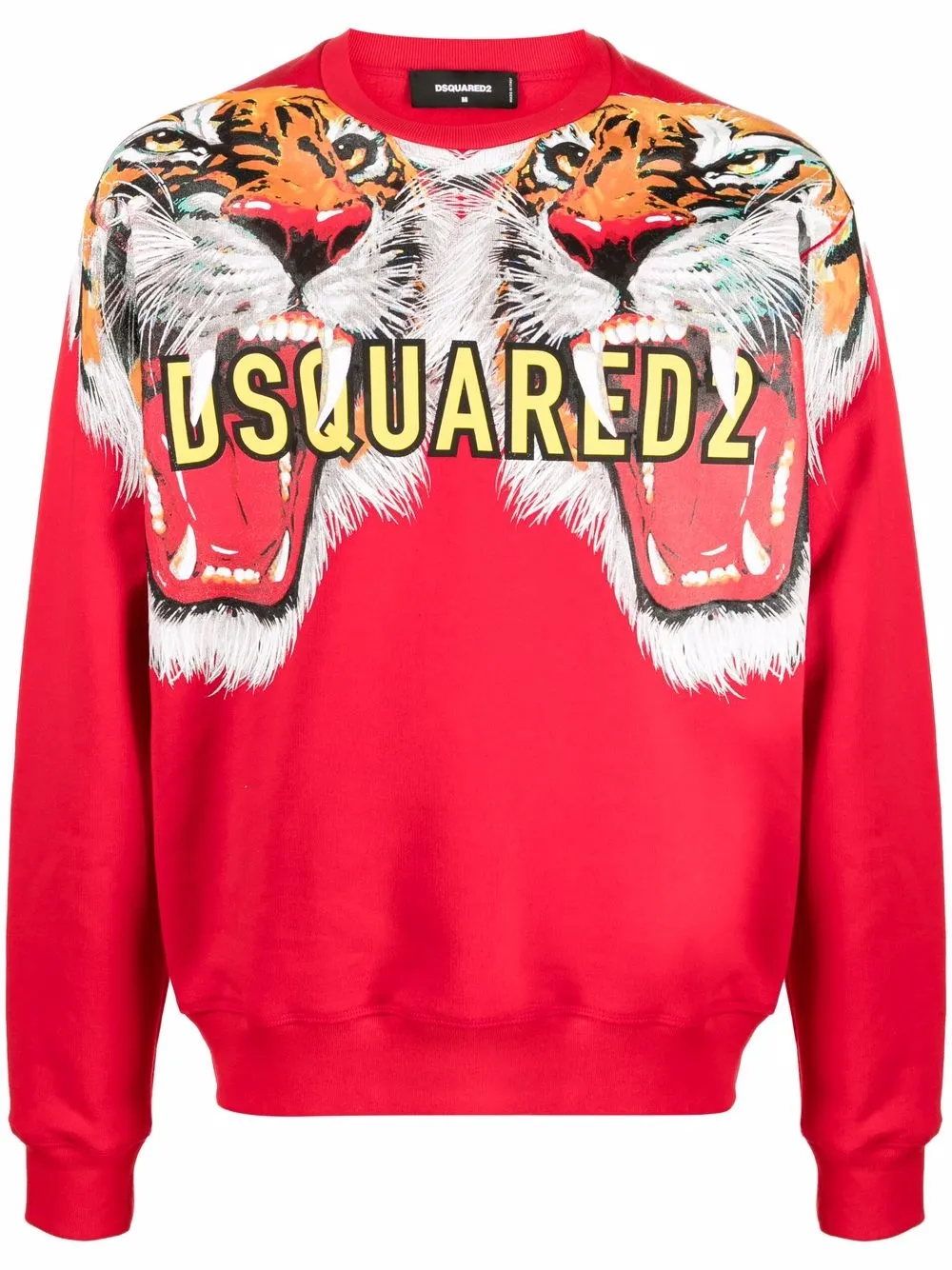 DSQUARED2  TIGER PRINTED CREWNECK T-SHIRT – IMPACT MOOD