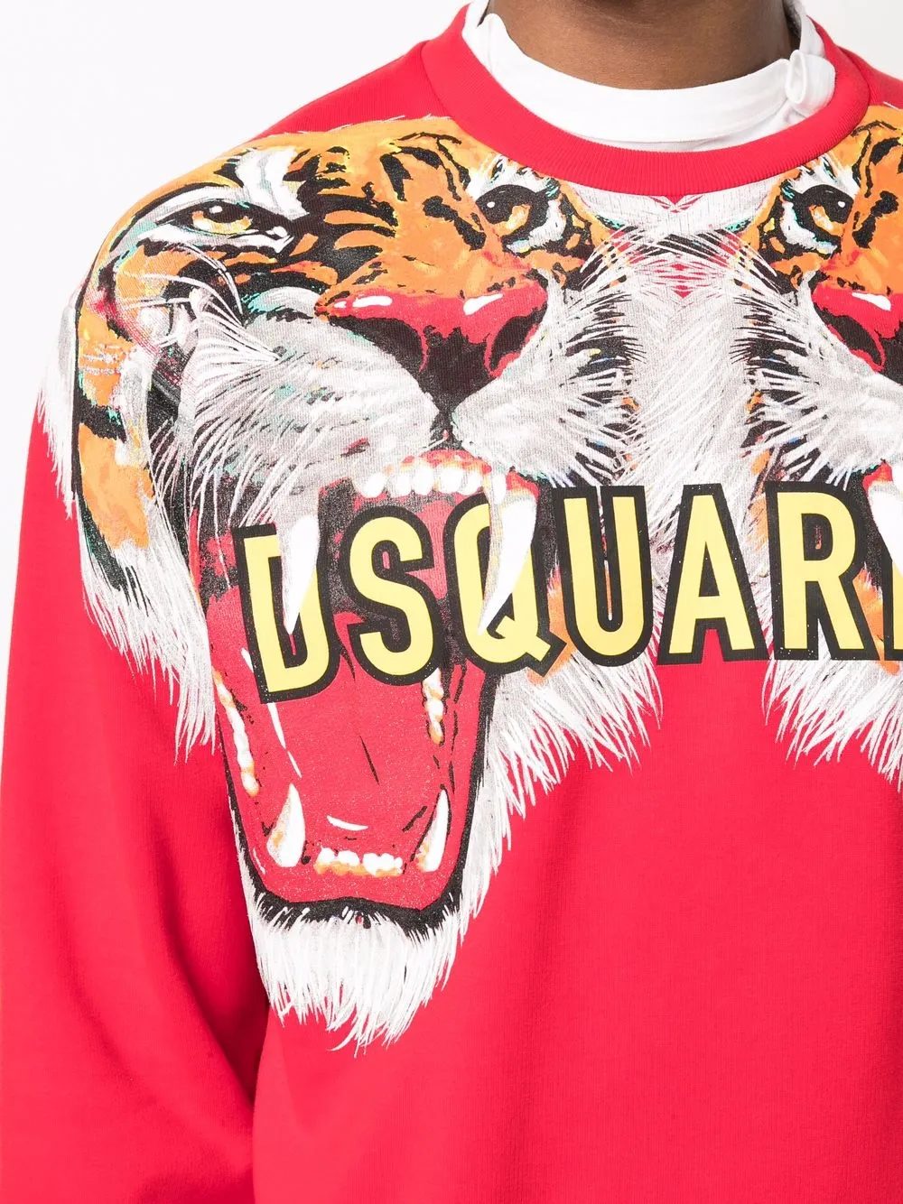 DSQUARED2  TIGER PRINTED CREWNECK T-SHIRT – IMPACT MOOD