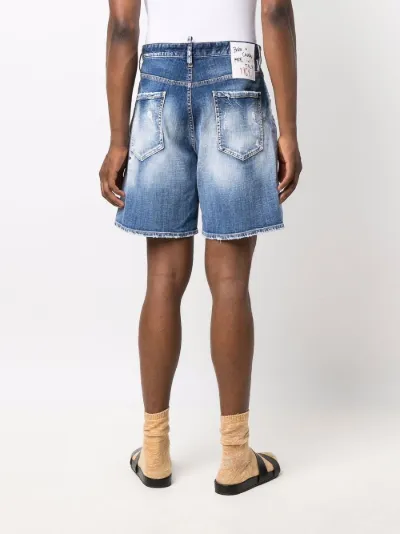 faded-effect denim shorts | Dsquared2 