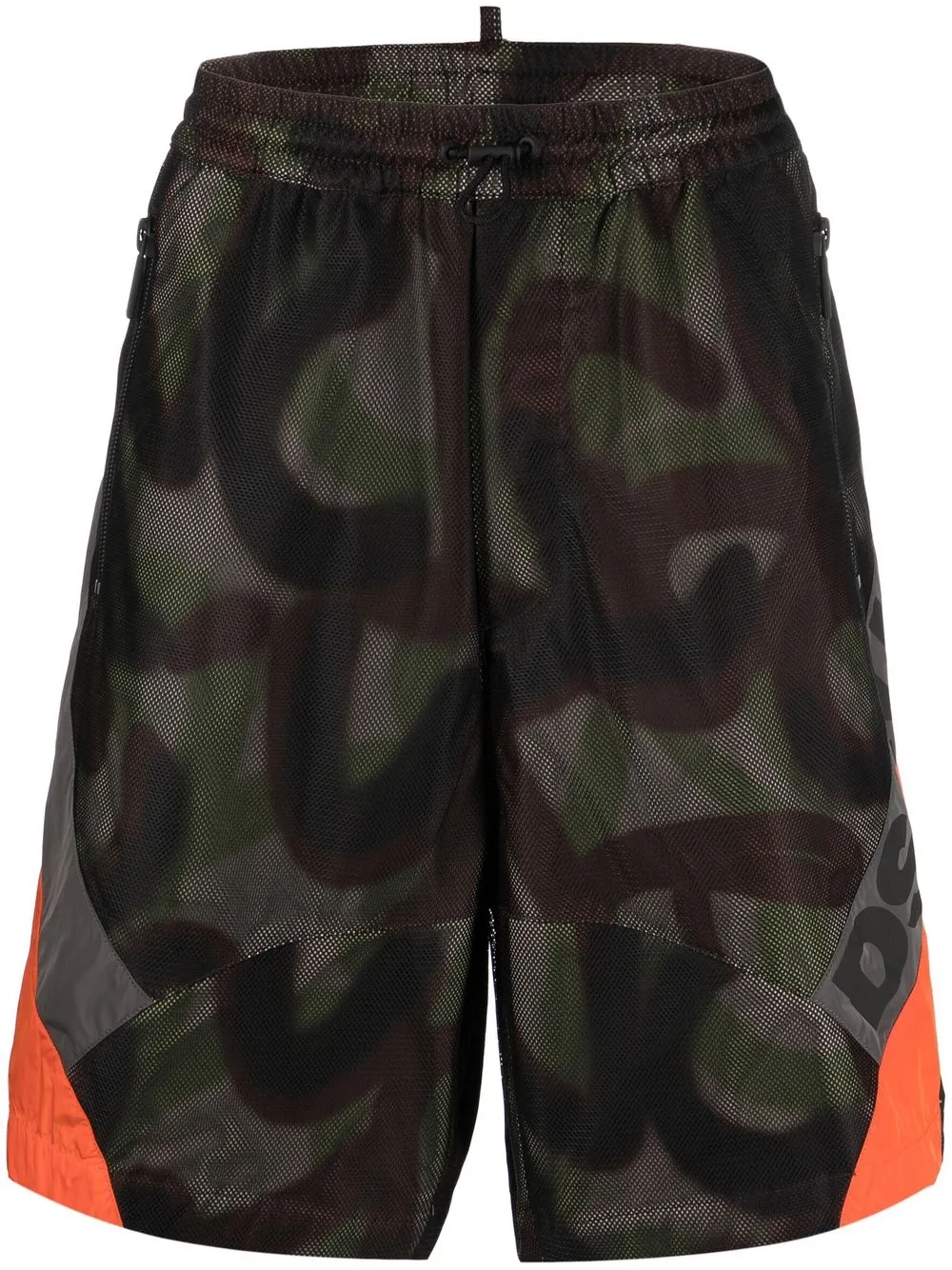 

Dsquared2 shorts deportivos con logo estampado - Verde