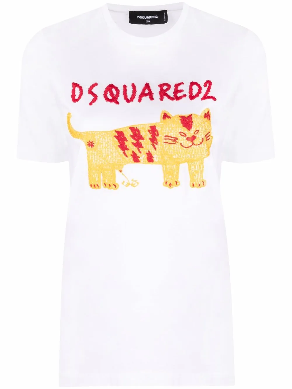 

Dsquared2 playera con logo estampado - Blanco