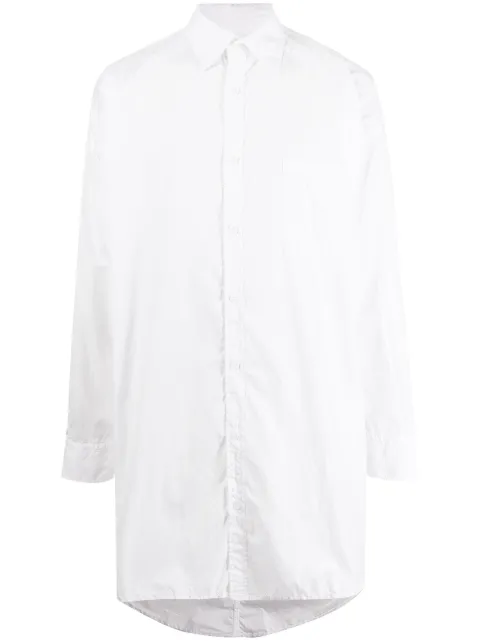 Yohji Yamamoto camisa con efecto arrugado
