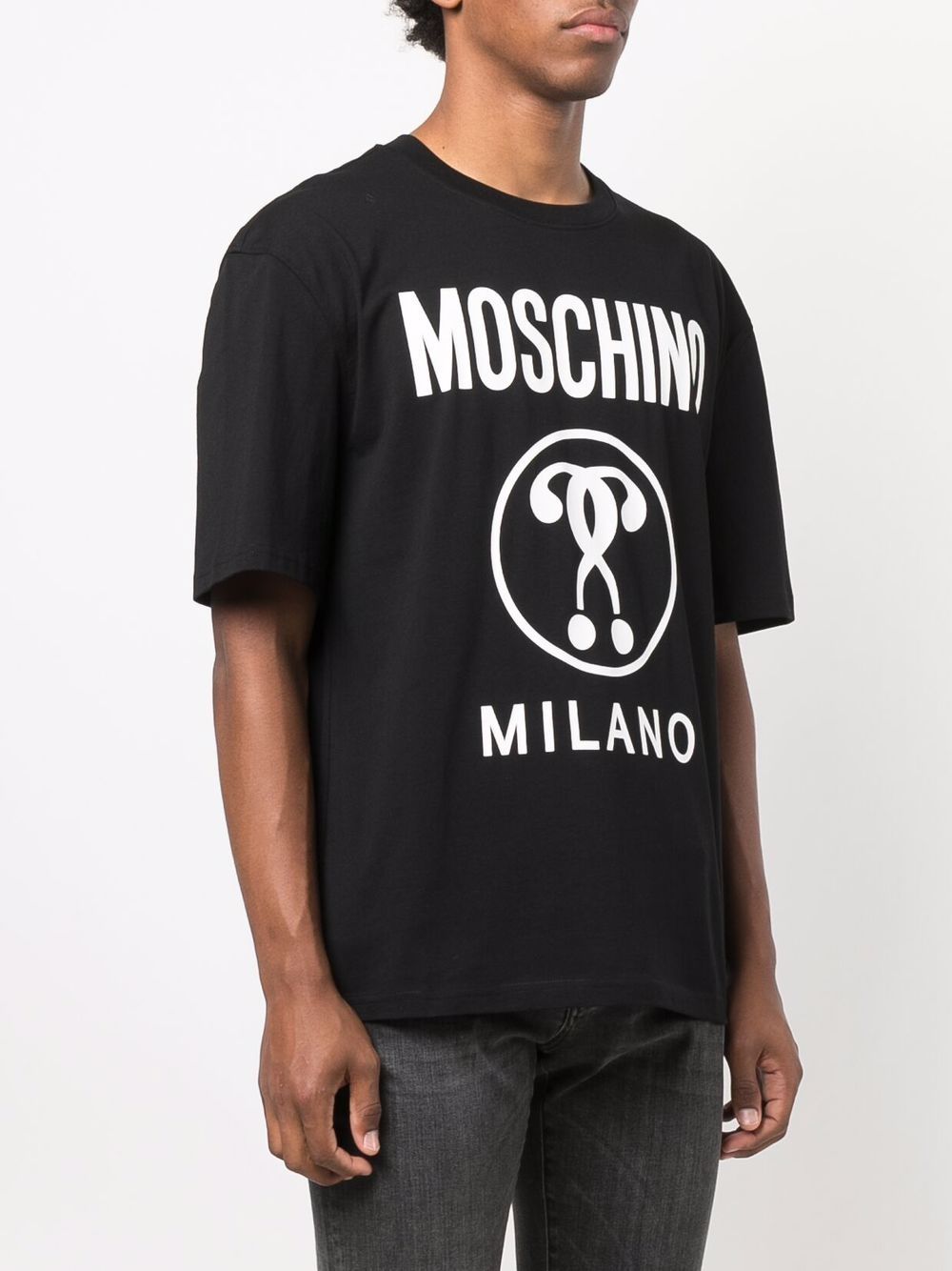 фото Moschino футболка double question mark