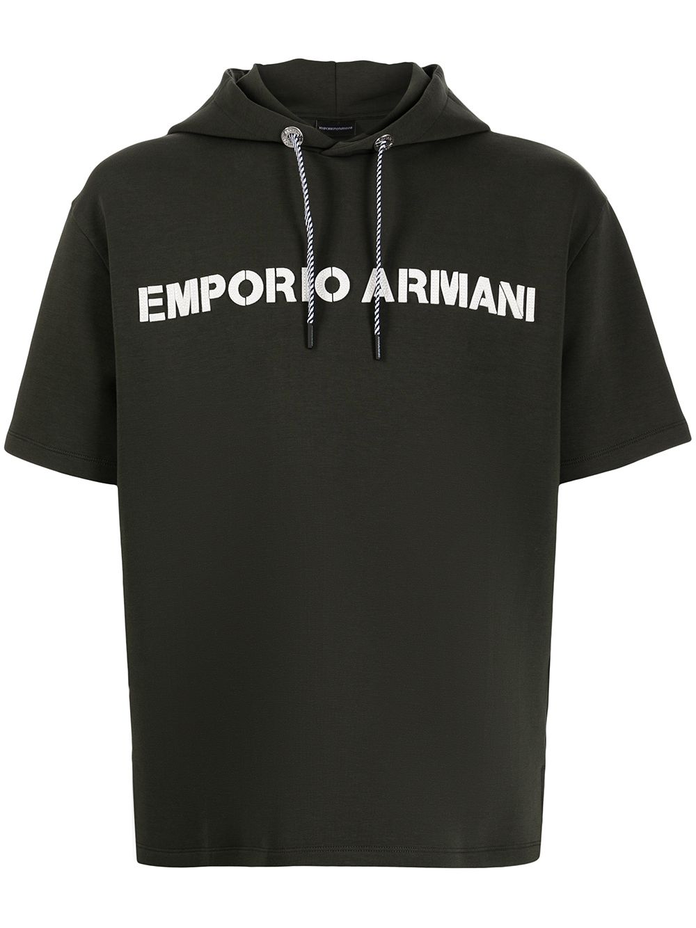 фото Emporio armani худи с короткими рукавами и логотипом