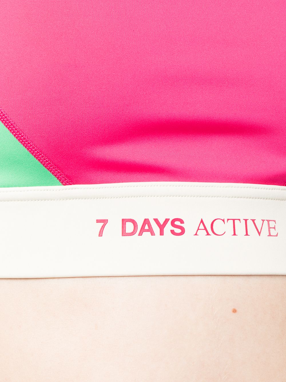 Shop 7 Days Active Logo-underband Sports Bra In Rosa