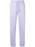 Helmut Lang 3D logo cotton track pants - Purple