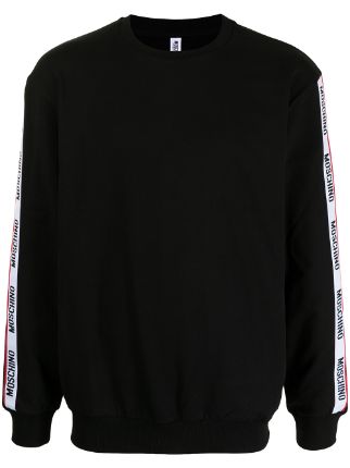 Moschino tape discount crew neck sweatshirt