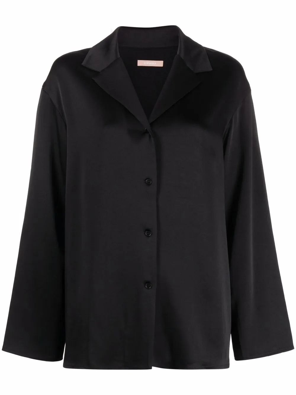 

12 STOREEZ camisa oversize con botones - Negro