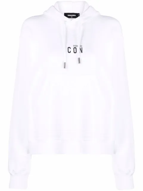 DSQUARED2 logo-print long-sleeved hoodie Women