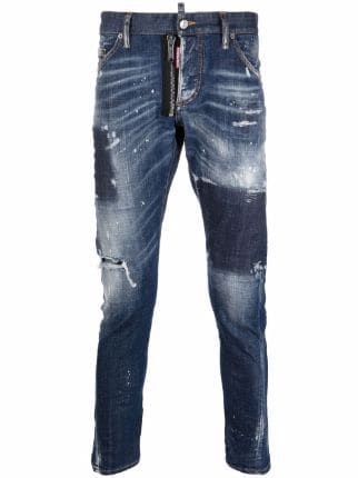 Dsquared2 Faded Distressed Skinny Jeans - Farfetch