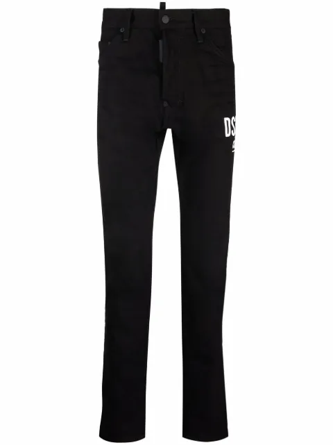 DSQUARED2 mid-rise straight-leg jeans
