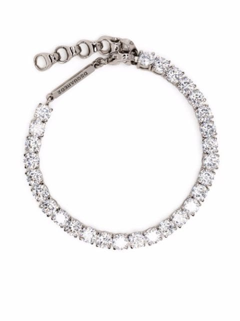 Dsquared2 crystal-embellished tennis bracelet