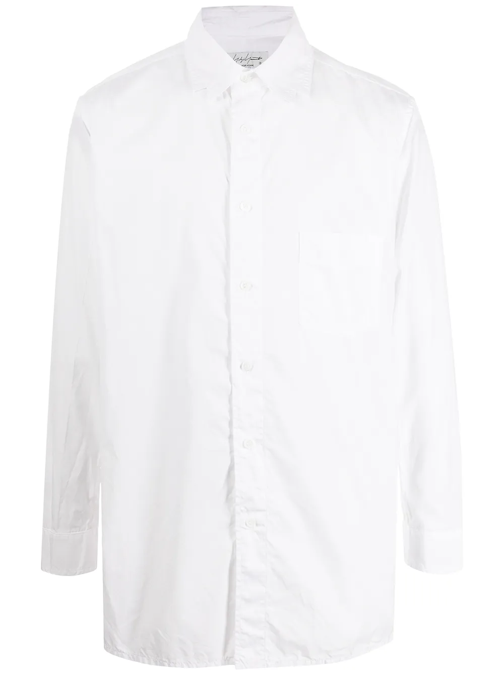 

Yohji Yamamoto camisa oversize manga larga - Blanco