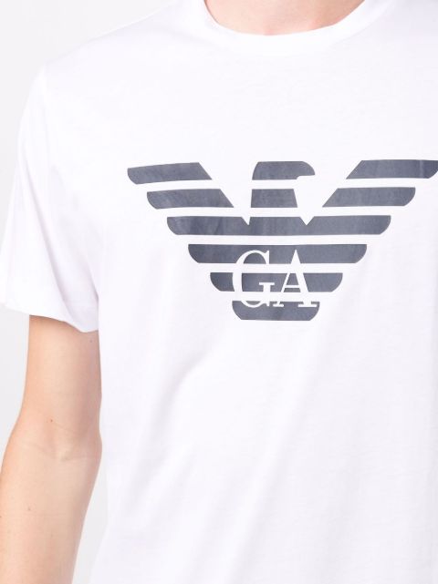 Shop Emporio Armani Eagle-logo T-shirt with Express Delivery - FARFETCH