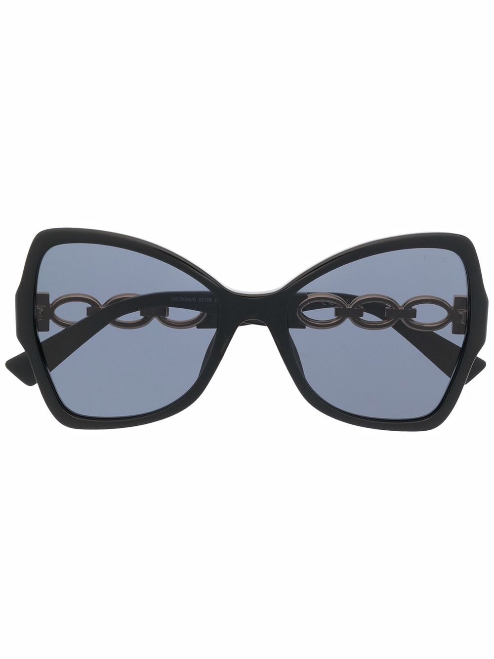 moschino eyewear lunettes de soleil teintées à monture oversize - noir