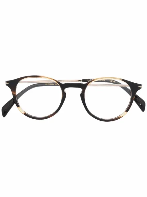 Eyewear by David Beckham lentes con armazón redonda estilo carey