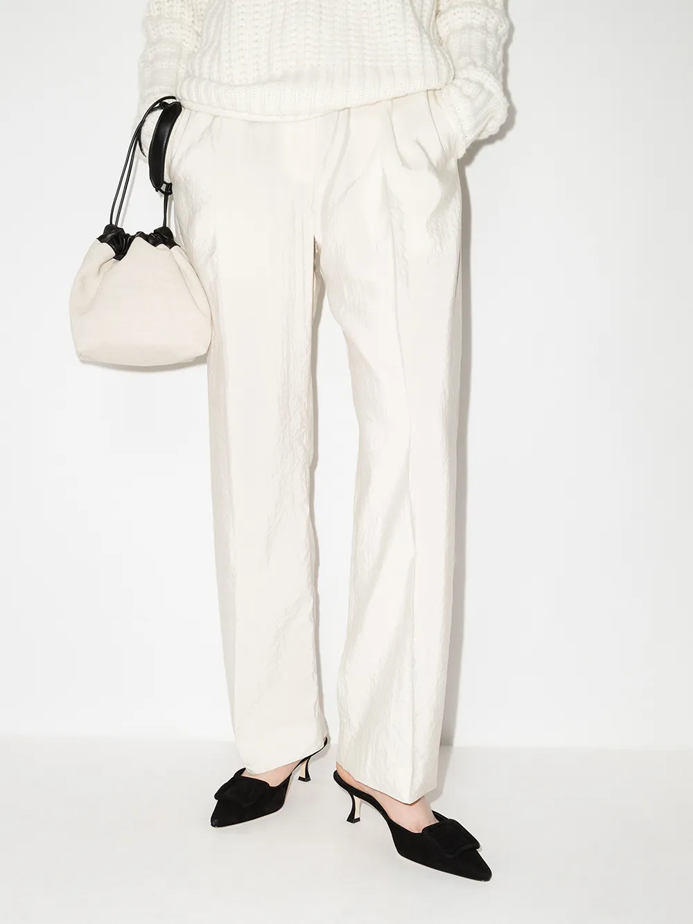 Manolo Blahnik Maysale 50mm スエード ミュール - Farfetch