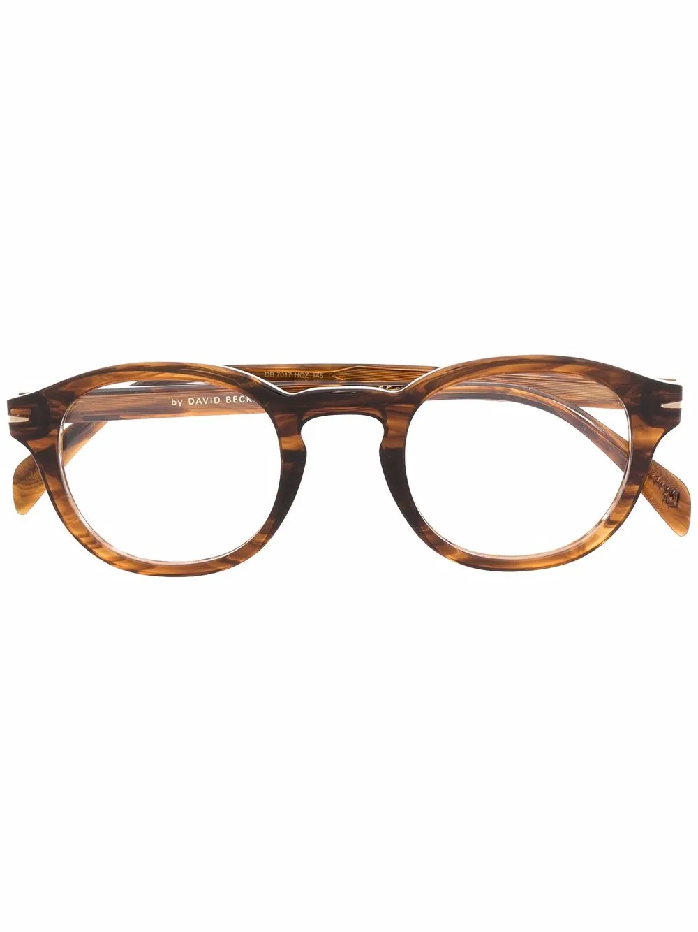Eyewear by David Beckham lentes con armazón redonda - Marrón