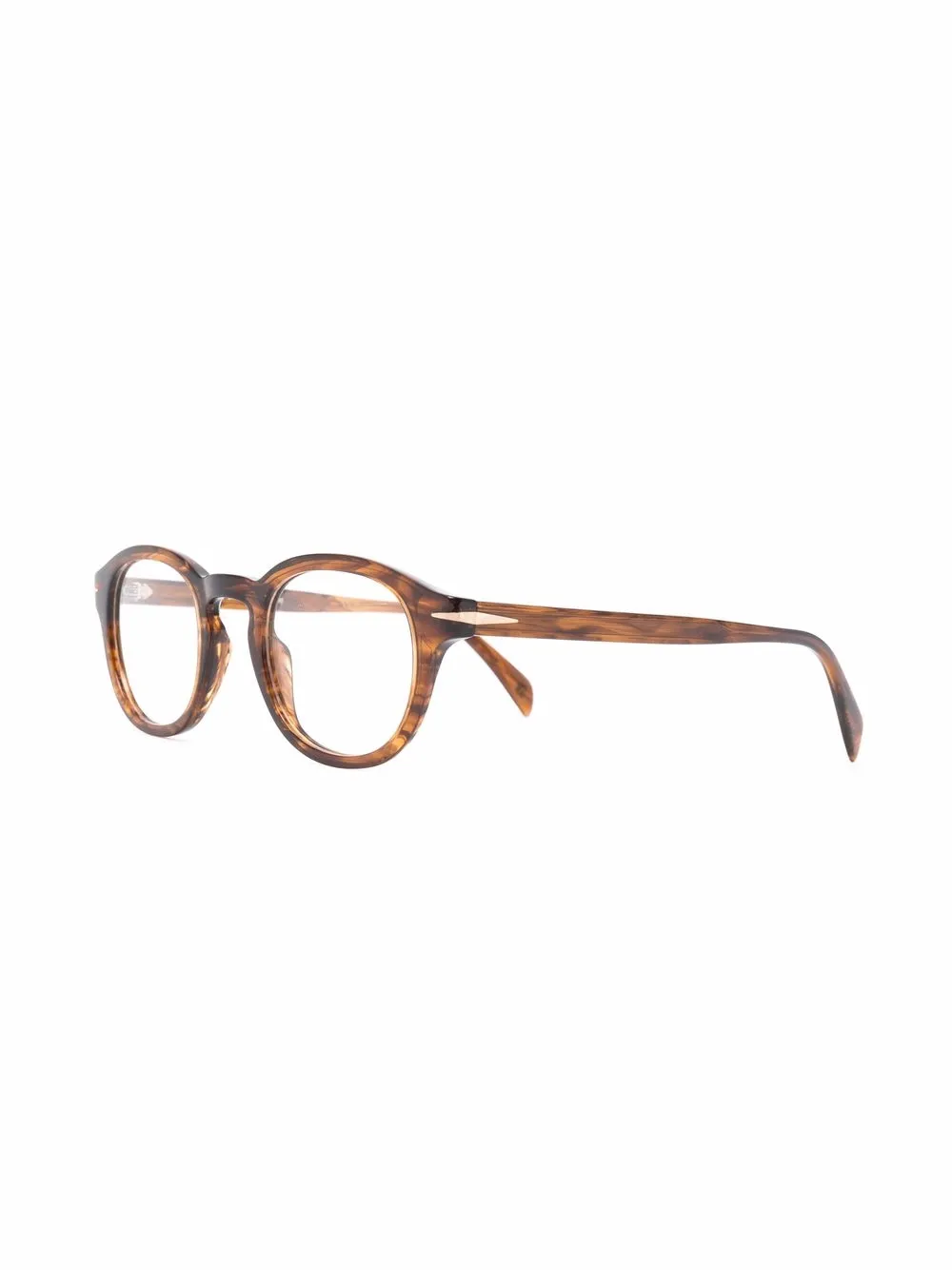 Eyewear by David Beckham Bril met rond montuur - Bruin