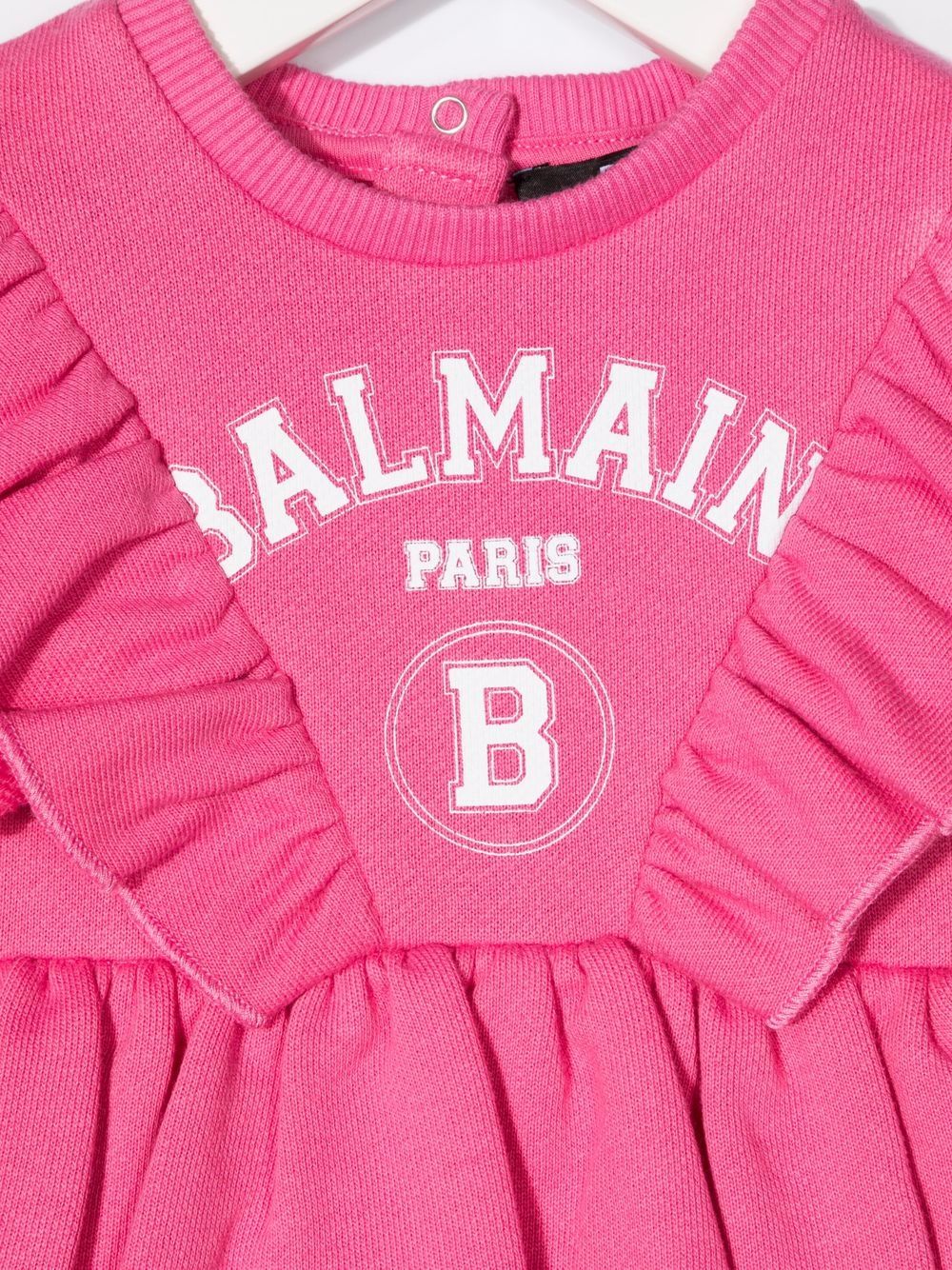 фото Balmain kids платье с оборками и логотипом