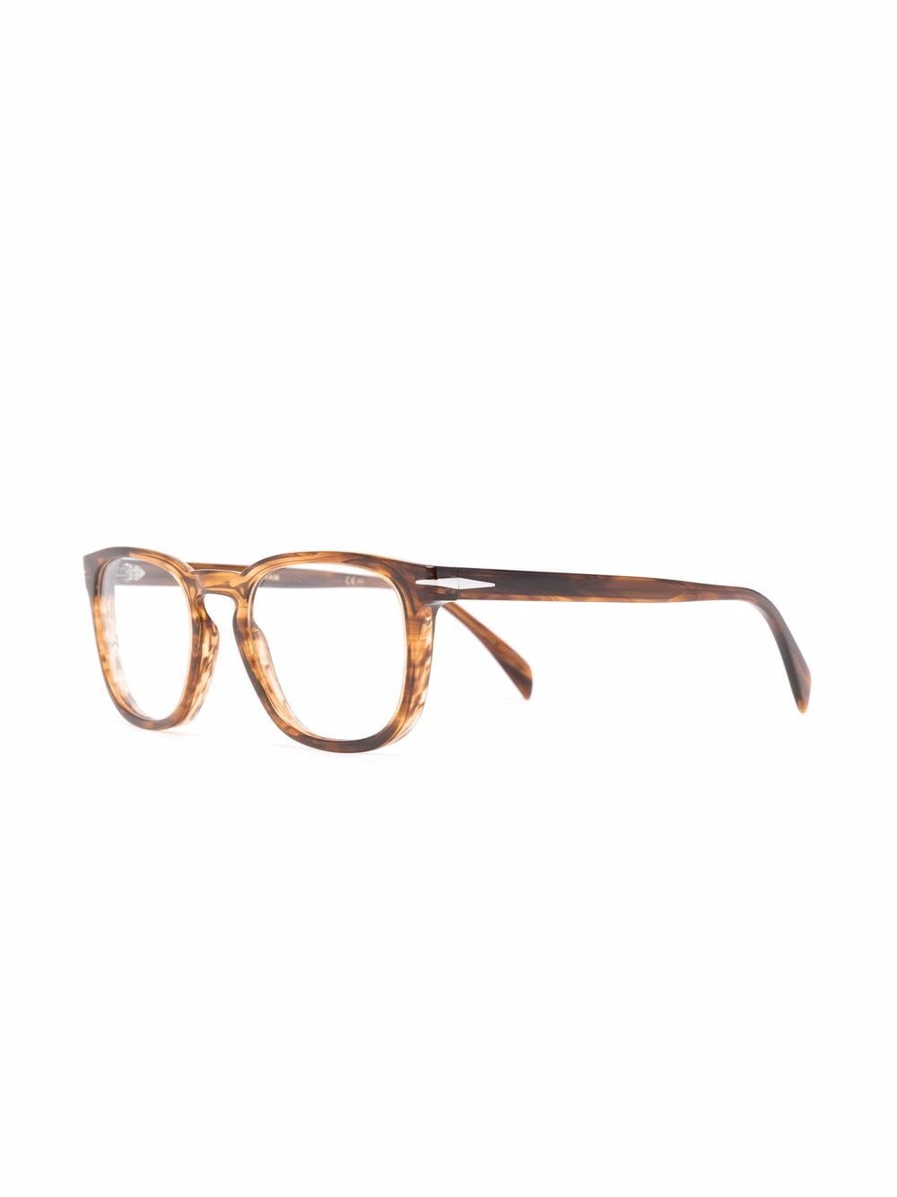 Eyewear by David Beckham Bril met marmer-effect - Bruin