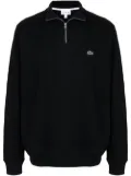 Lacoste crocodile-embroidered cotton sweatshirt - Black