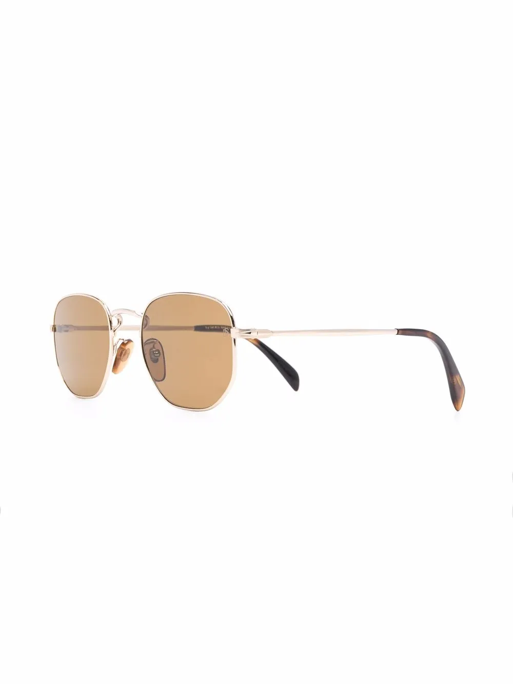 Eyewear by David Beckham Zonnebril met geometrisch montuur - Goud