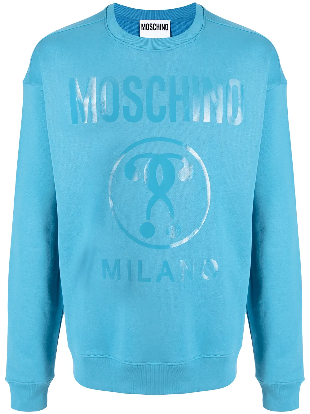 

Moschino Double Question Mark-print sweatshirt - Blue