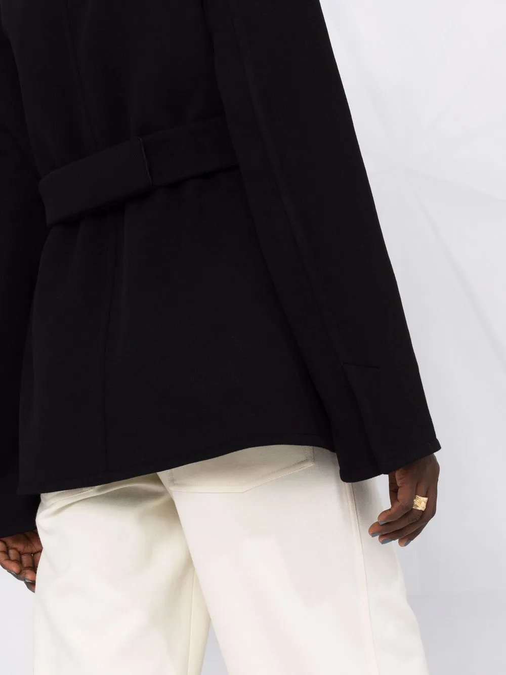 фото Jil sander однобортное пальто с высоким воротником