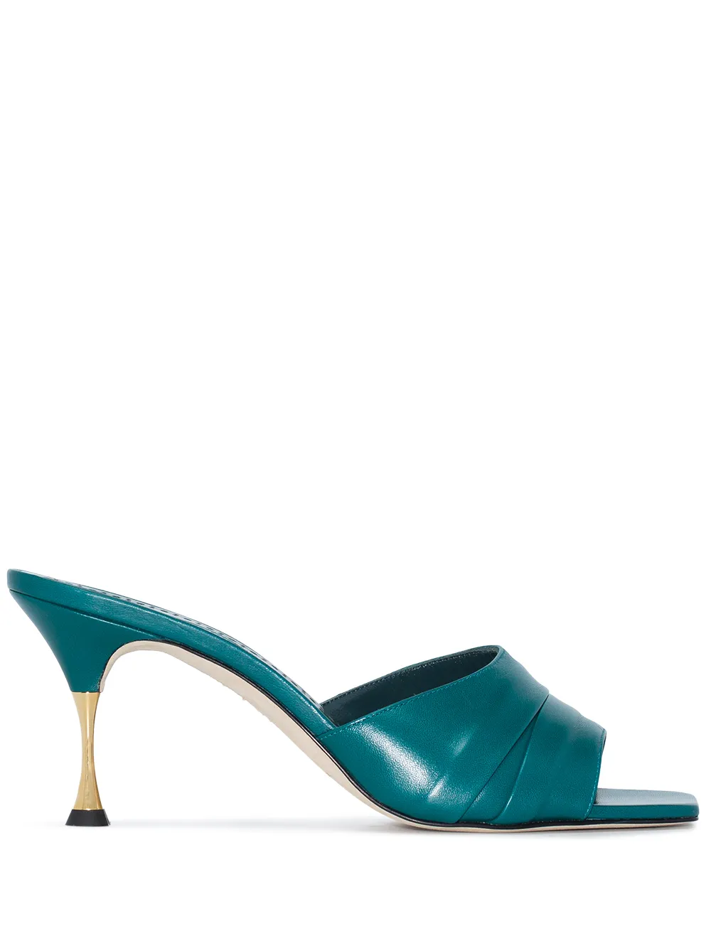 Manolo Blahnik MANO PICOUX 70 MH SNDL MLE GLD HL LTHR