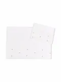 Little Bear ribbed knitted blanket set - White