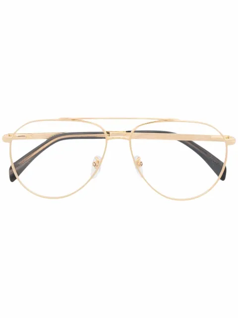 Eyewear by David Beckham lentes estilo piloto con efecto pulido