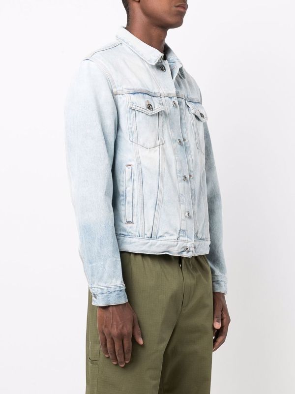 off white arrow denim jacket