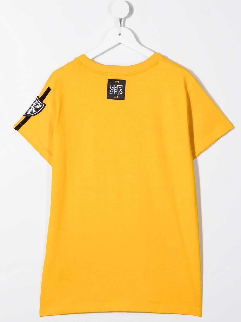 John Richmond Junior T-shirt met logoprint - Geel