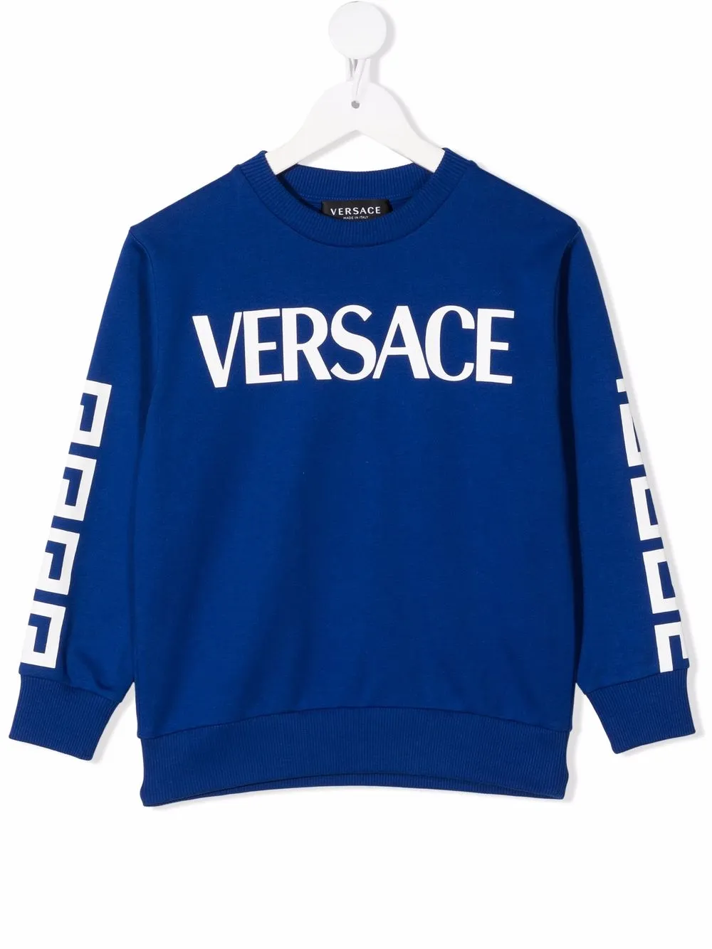 

Versace Kids sudadera con logo estampado - Azul