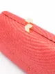 SERPUI Farah straw clutch bag