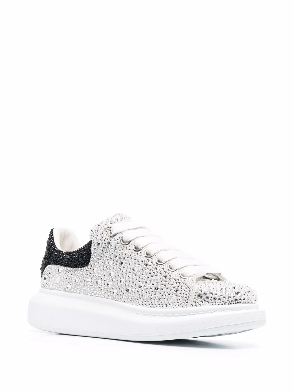 Alexander McQueen Oversized crystal embellished Sneakers Farfetch