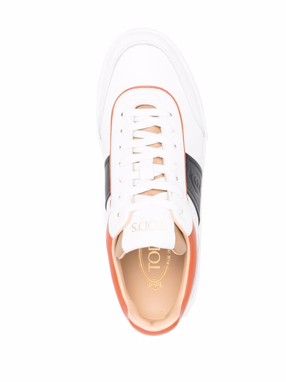 Tod's colour-block logo-embossed low-top Sneakers - Farfetch